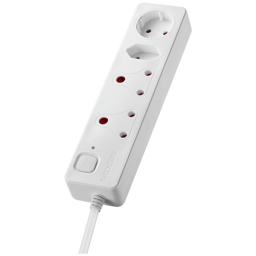 Nexon 4-Way Medium Surge-Protected Multiplug 0.5m - White - Image 4