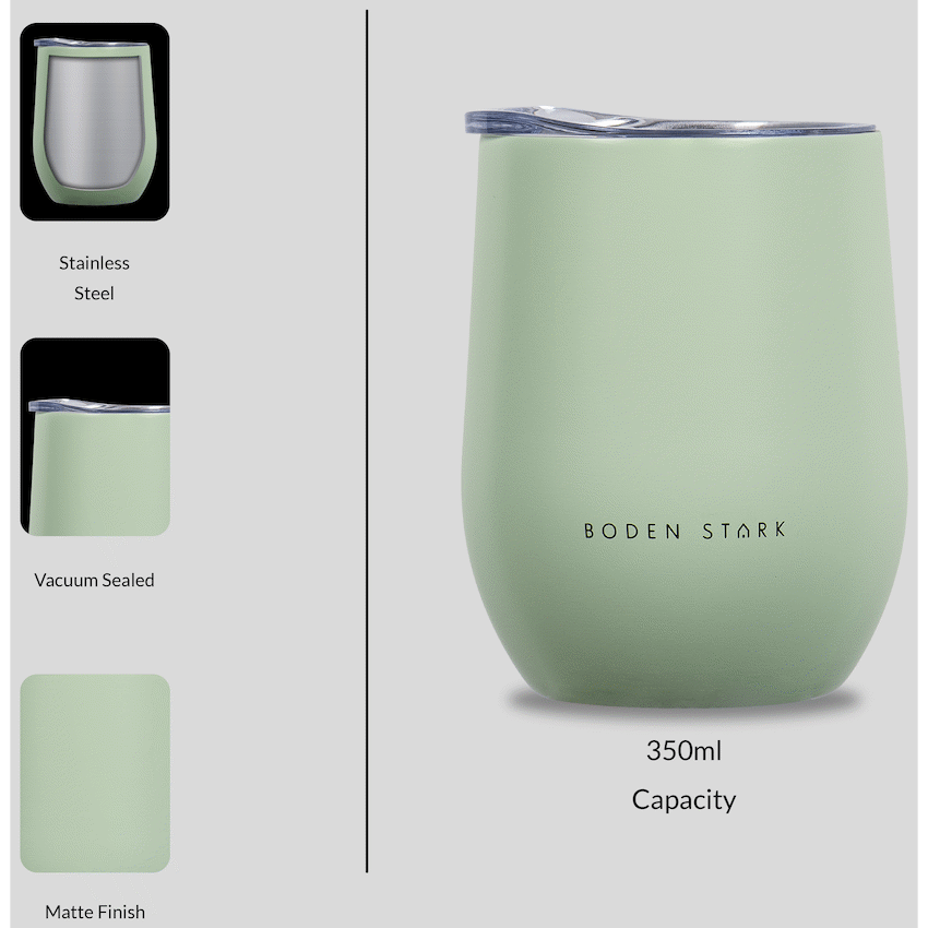 Boden Stark Tumbler 350ml Green - Image 4