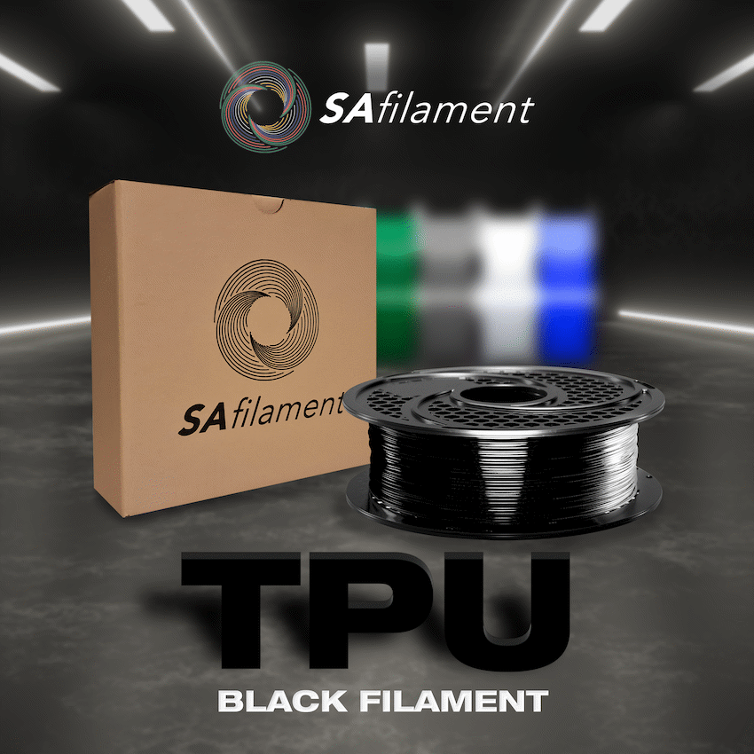 SA Filament TPU 95A 500g - Black - Image 4