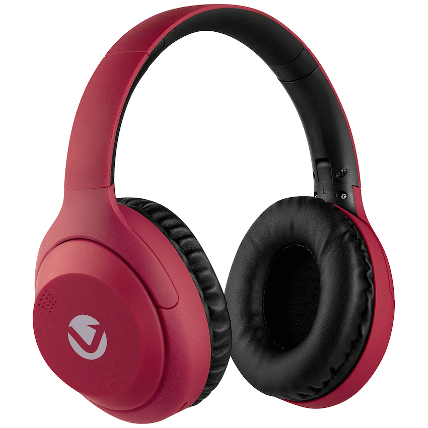 Volkano Cosmic 2 Series Bluetooth Headphones - Red - Image 4