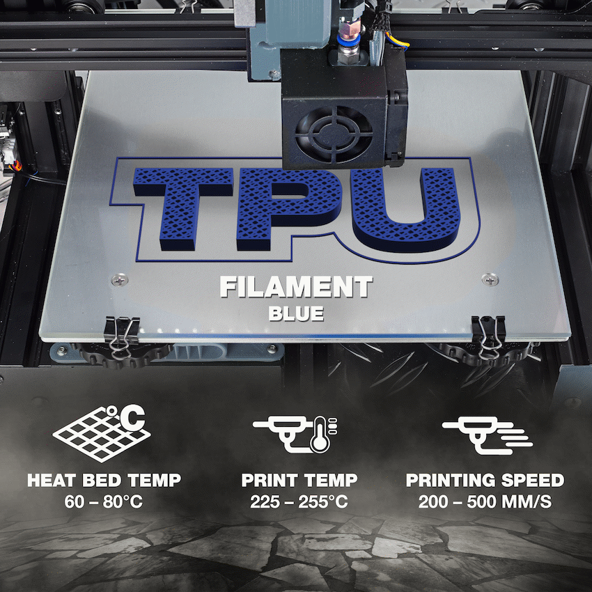 SA Filament TPU 95A Filament 500g - Blue - Image 4