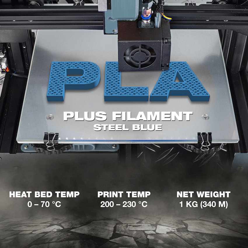 SA Filament Silk PLA Plus Filament 1kg - Steel Blue - Image 4