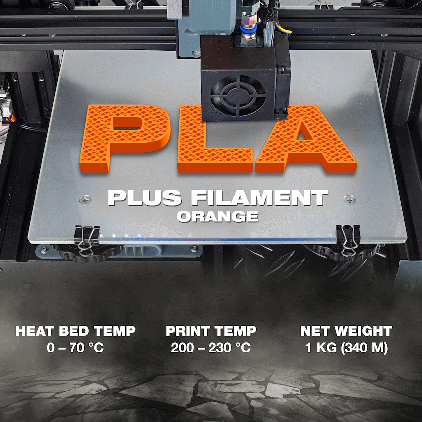 SA Filament Silk PLA Plus Filament 1kg - Orange - Image 4
