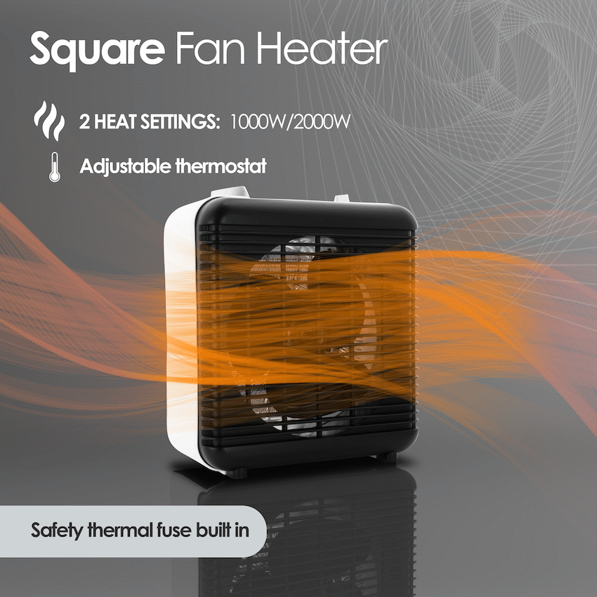 Elektra Square Fan Heater - Image 4