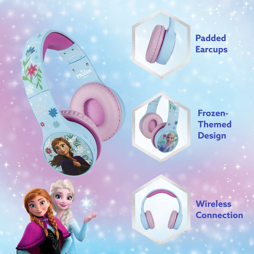 Disney Frozen Bluetooth Padded Headphones with dB Switch Function - Image 4