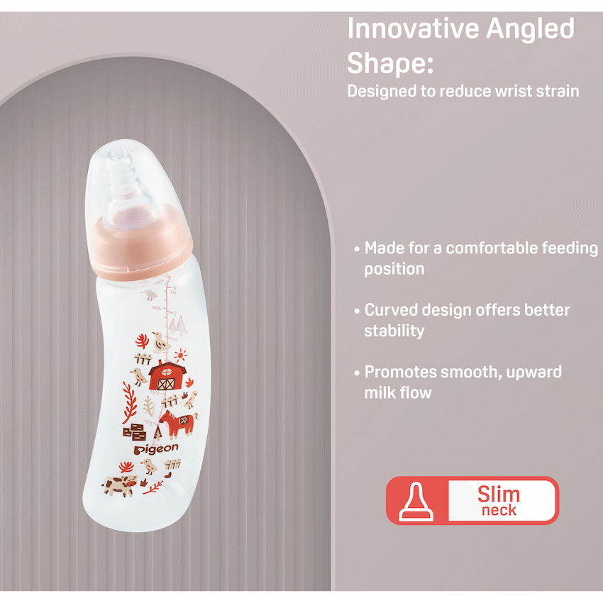 PIGEON FLEXIBLE CURVE BOTTLE 250ML - FARM - Image 4