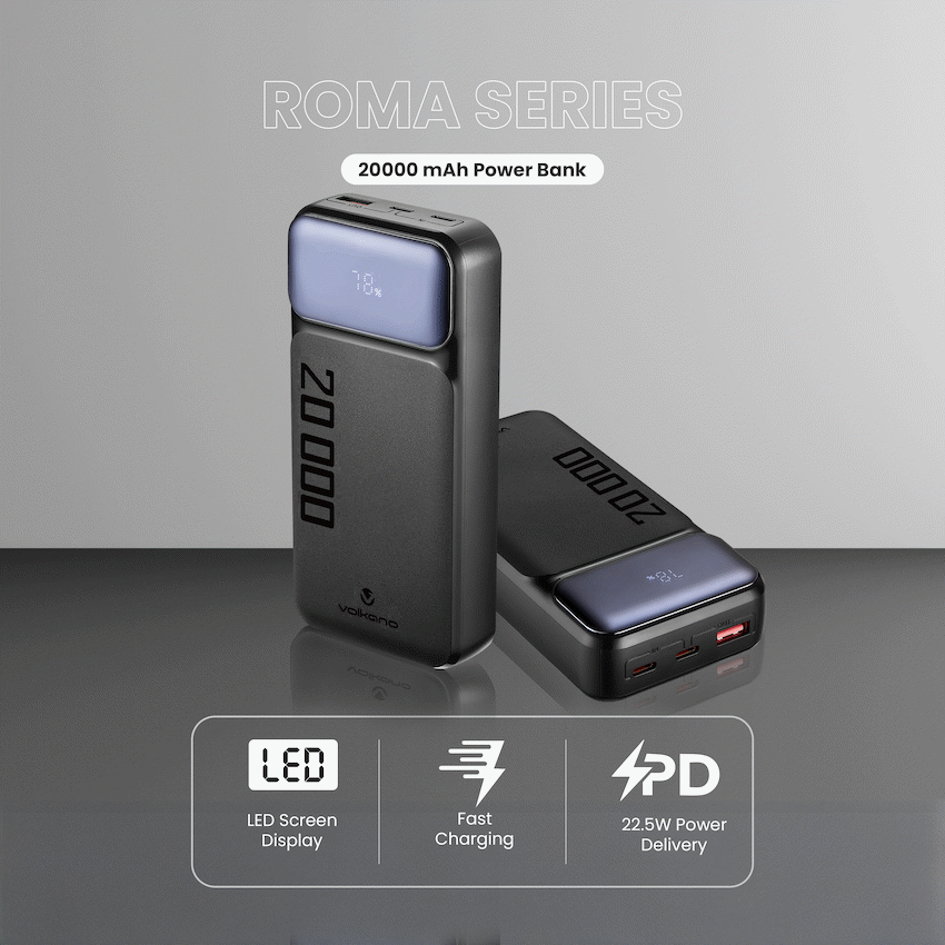 Volkano Roma Series 20000mah PD 22.5w Power Bank - Image 4