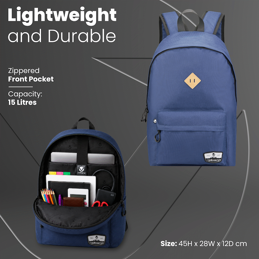 Volkano Distinct 15.6" Laptop Backpack Navy - Image 4