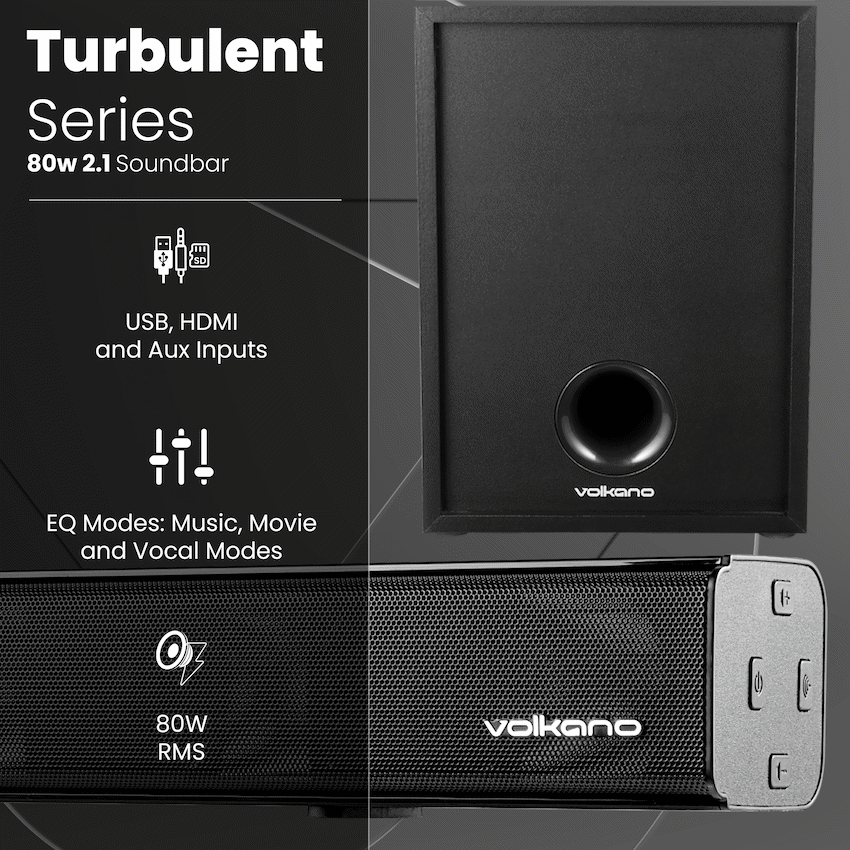 Volkano Turbulent Series 80w 2.1 Soundbar - Image 4