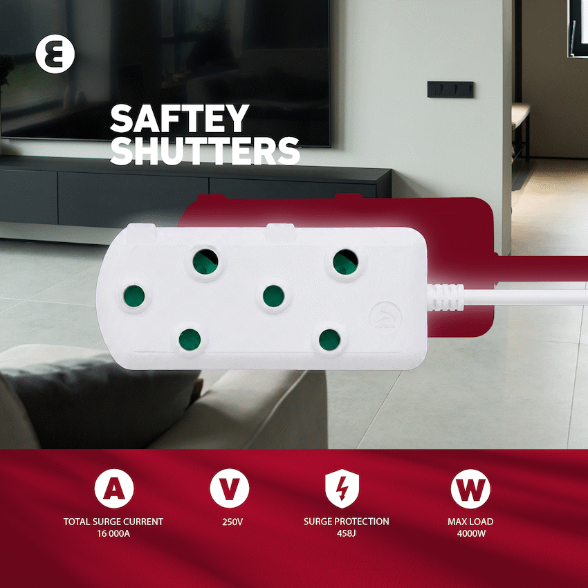 Ellies Side-by-Side Heavy-Duty Extension Lead - 10m - Image 4