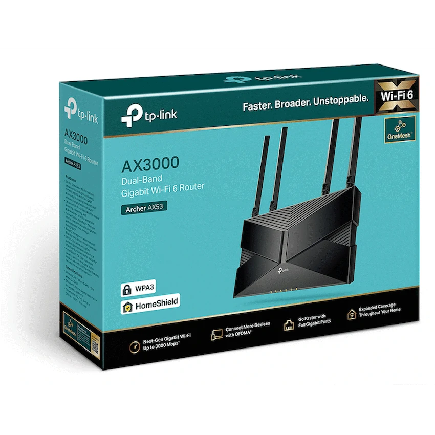 TP-Link Archer AX53 AX3000 Dual-Band Wi-Fi 6 Router - Image 4