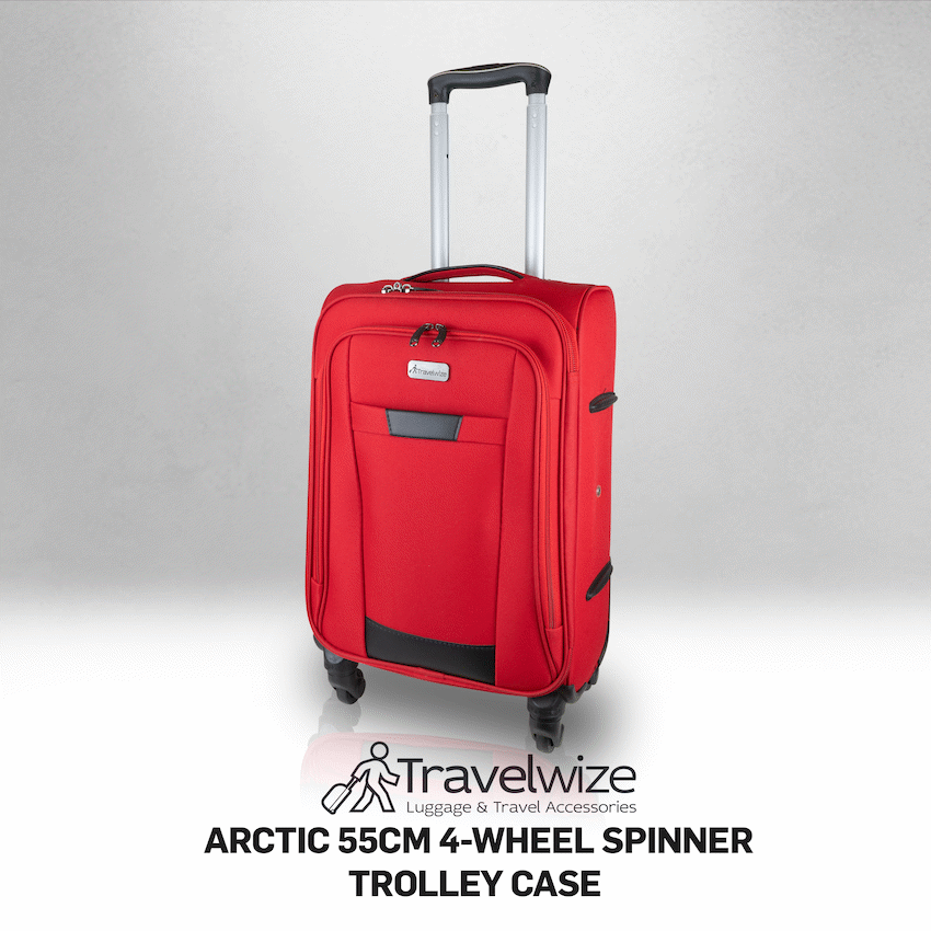 Travelwize Arctic 55cm 4-Wheel Spinner Trolley Case - Red - Image 4
