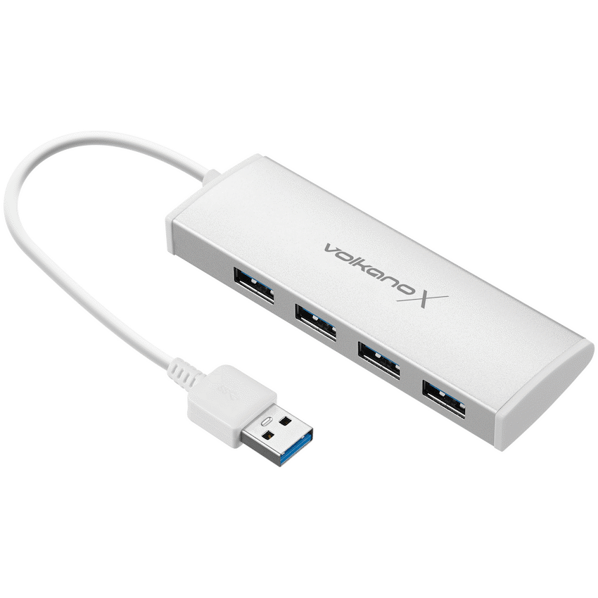VolkanoX Media Series 4-Port USB Hub with Power Cable - Image 4