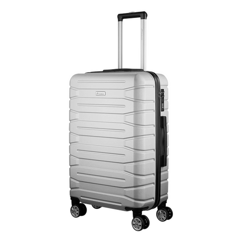 Travelwize Cabana ABS 4-Wheel Spinner 75cm Luggage - Platinum - Image 4