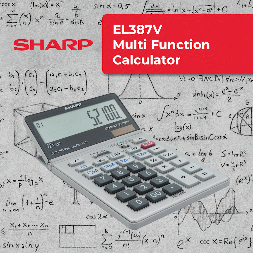 Sharp EL387V Multi-Function Calculator - Image 4