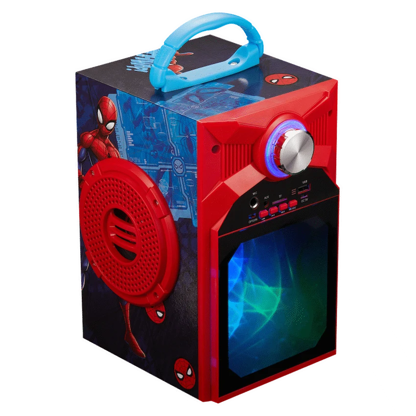 Marvel Spider-Man Galaxy LED Stars Karaoke Machine with Microphone - Image 4