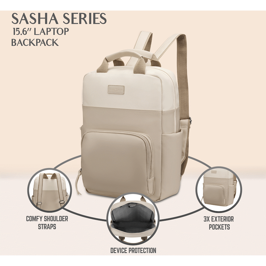 SupaNova Sasha 15.6" Laptop Bag - Tan - Image 5