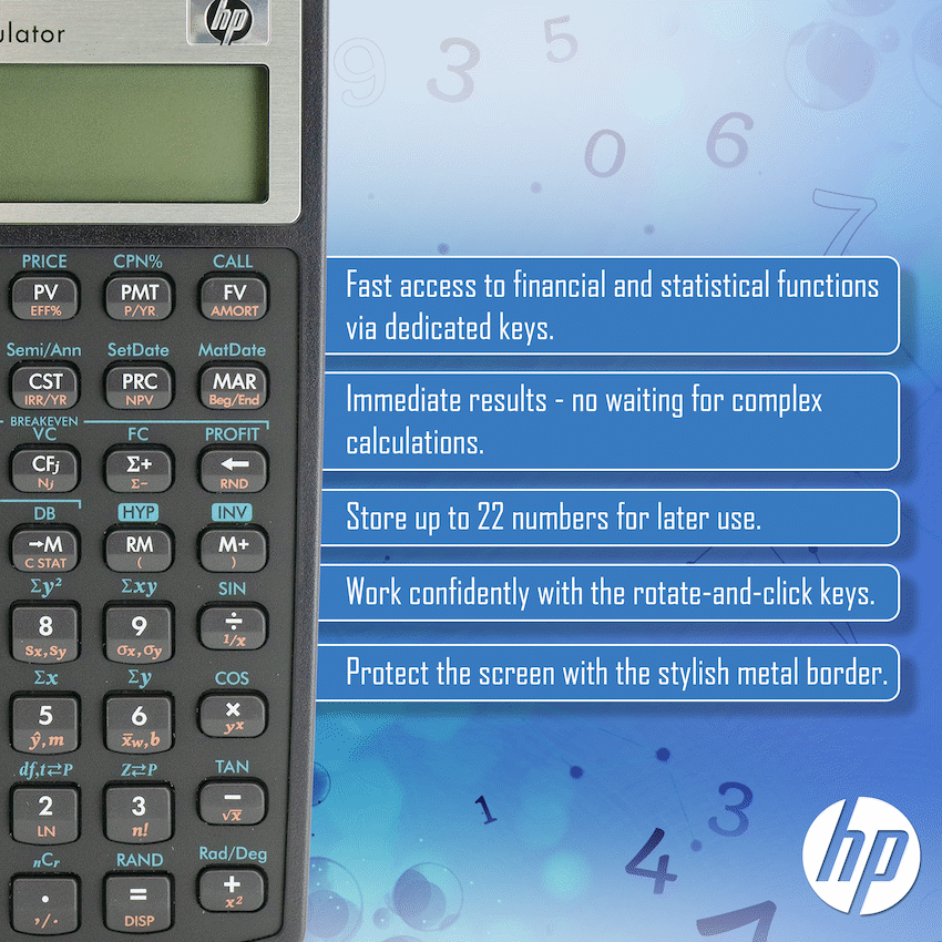 HP 10Bii+ - Business Calculator (Algebraic) - Non-Programmable - Image 5