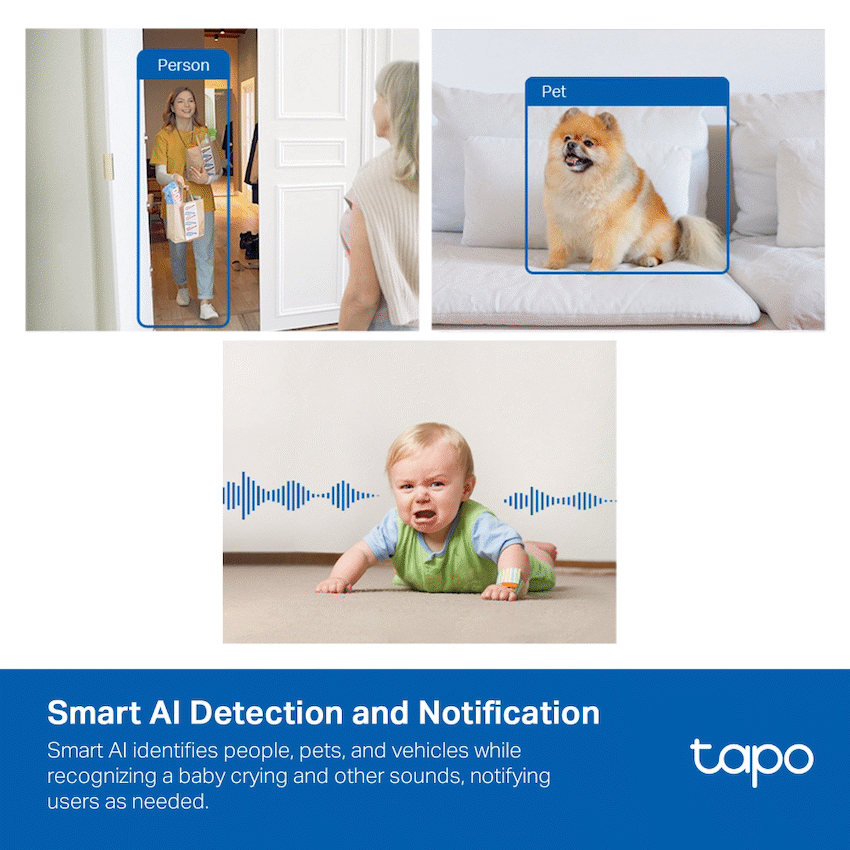 TP-Link Tapo C125 4MP 2K QHD Ai Home Security WiFi Camera - Image 5