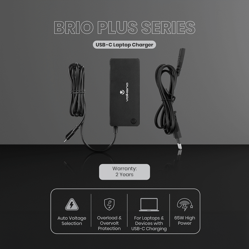 Volkano Brio Plus Series USB-C 65w Laptop Charger - Image 5