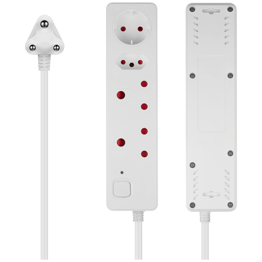 Nexon 4-Way Medium Surge-Protected Multiplug 0.5m - White - Image 5