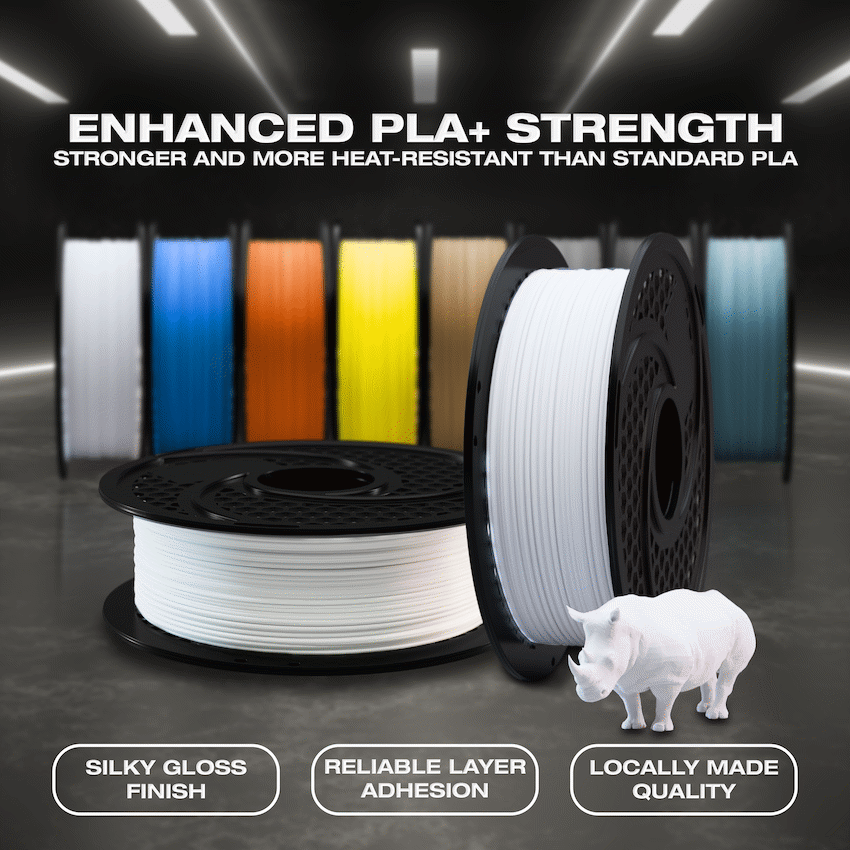 SA Filament Silk PLA Plus Gloss Filament 1kg - White - Image 5
