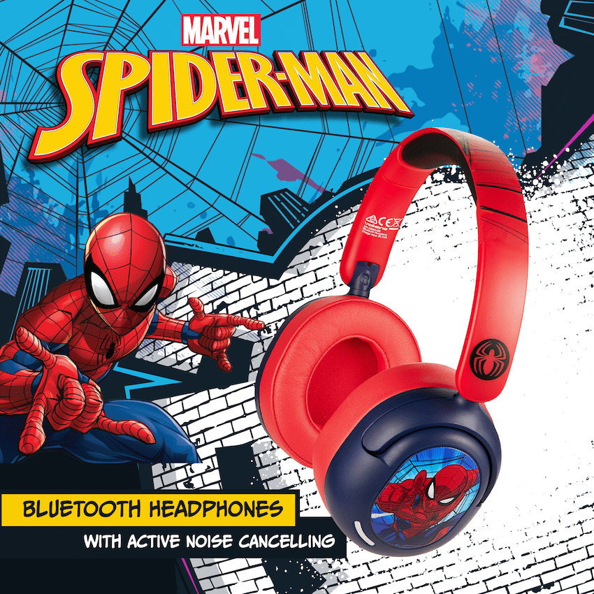 Marvel Spider-Man ANC Padded Bluetooth Headphones - Image 5