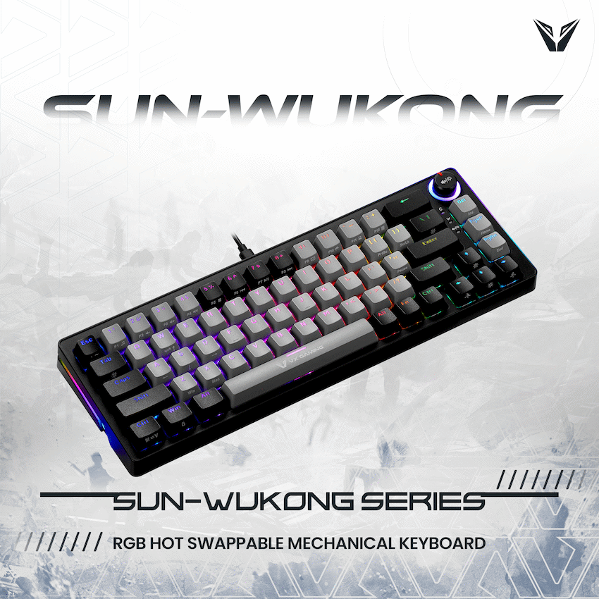 VX Gaming Sun-Wukong RGB Hot Swappable Mechanical Keyboard - Image 5