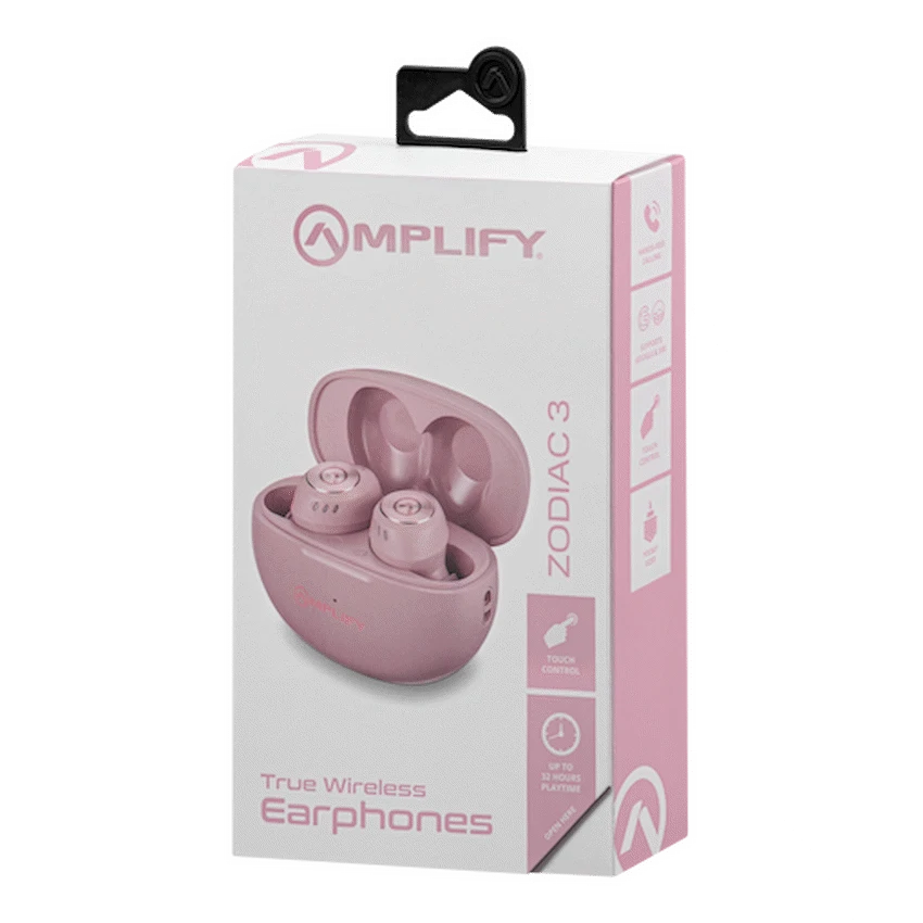 Amplify Zodiac 3 True Wireless Earphones - Pink - Image 5