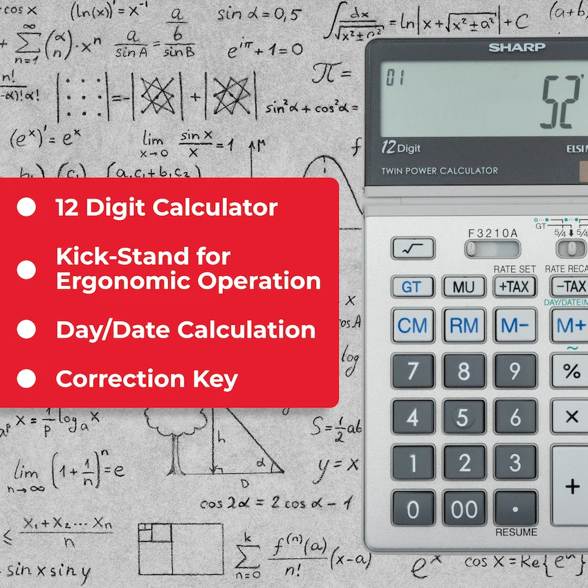Sharp EL387V Multi-Function Calculator - Image 5