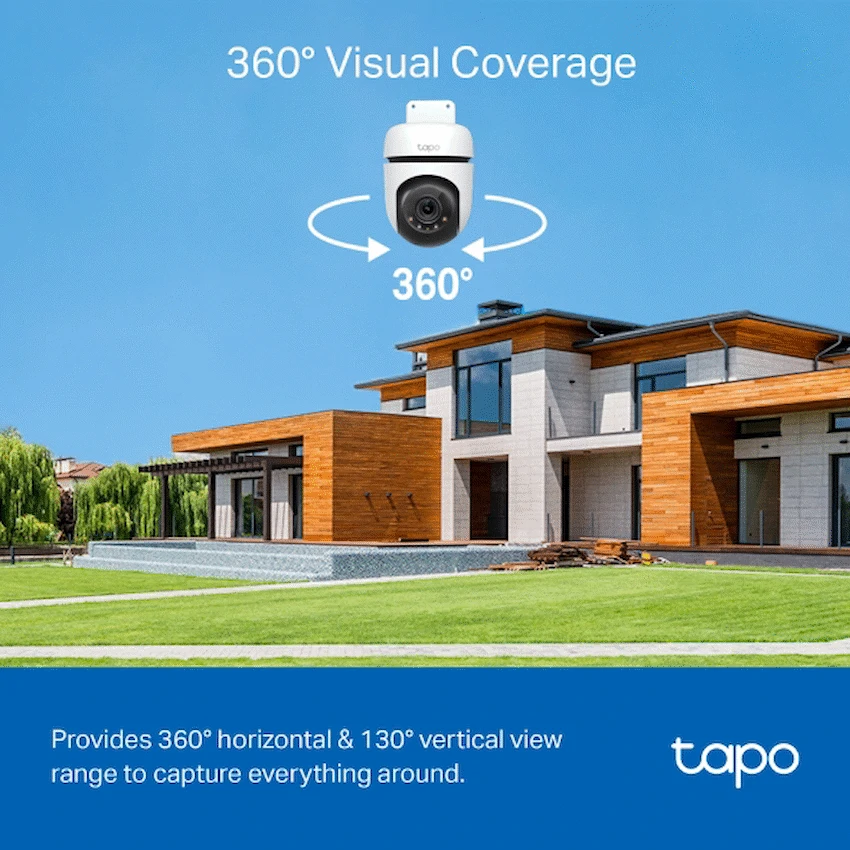 TP-Link Tapo C510W 2K Outdoor Pan/Tilt Security WiFi Camera - Image 5