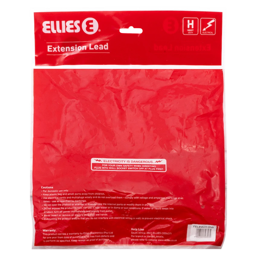 Ellies Side by Side Light Duty Extension Lead-20M - Image 5