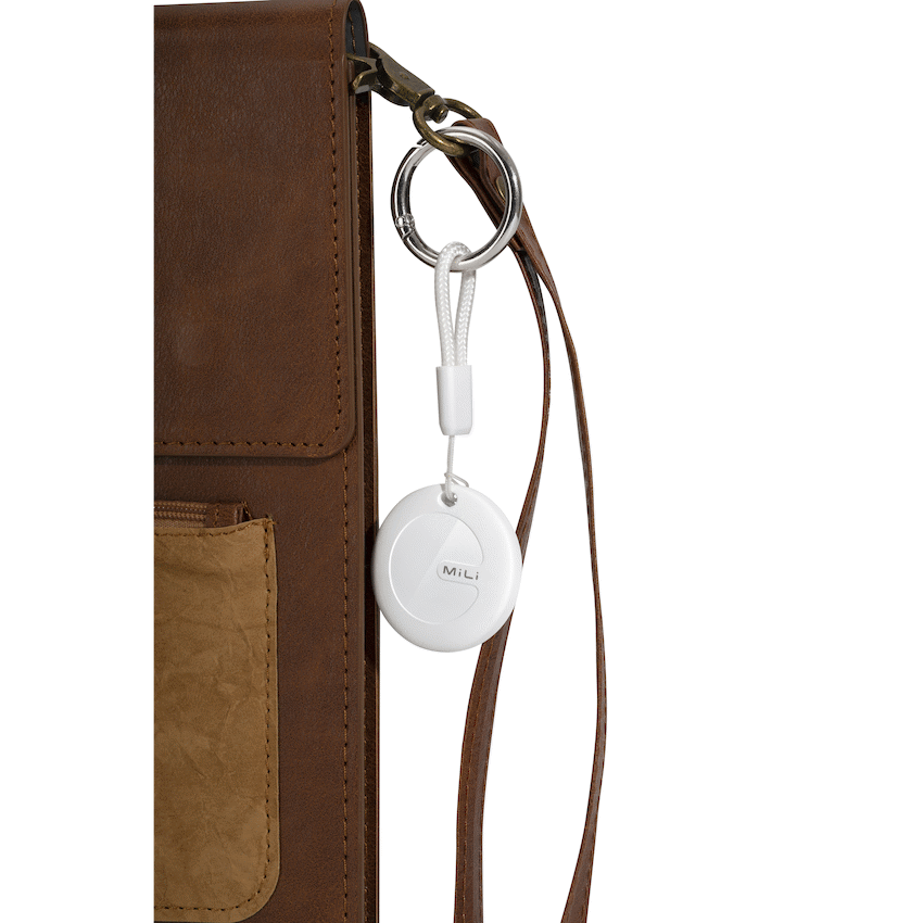 MiTag Apple-Compatible Tag with Leather Keychain Accessory - 1 Pack - Image 6