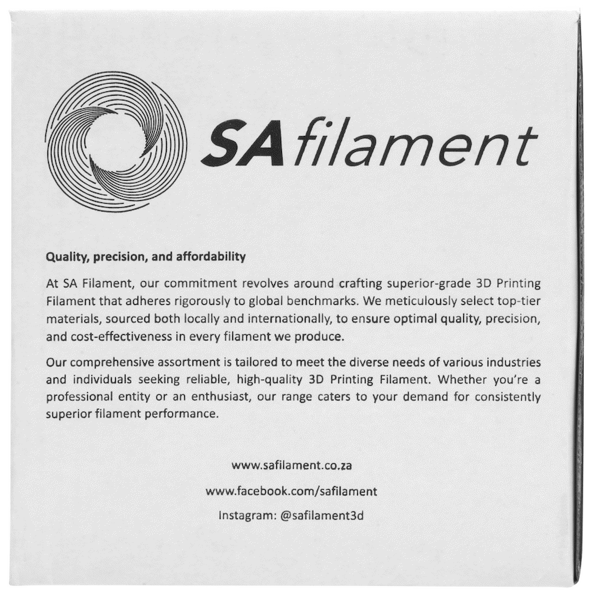 SA Filament Silk PLA Plus Filament 1kg - Pearl White - Image 6