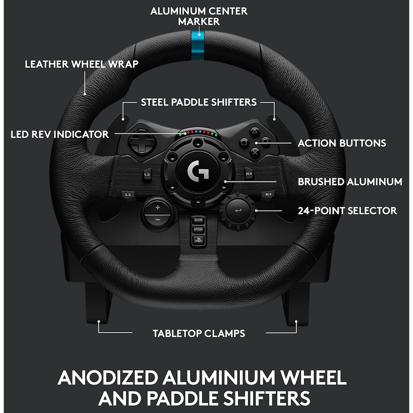Logitech(R) G923 PS Trueforce Racing Wheel and Pedals for PS & PC - Image 6