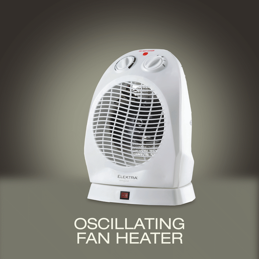 Elektra Comfort Oscillating Fan Heater - Image 6