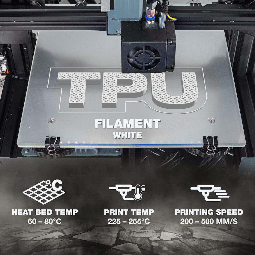 SA Filament TPU 95A 500g - White - Image 6