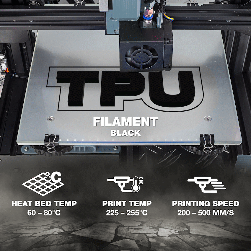 SA Filament TPU 95A 500g - Black - Image 6