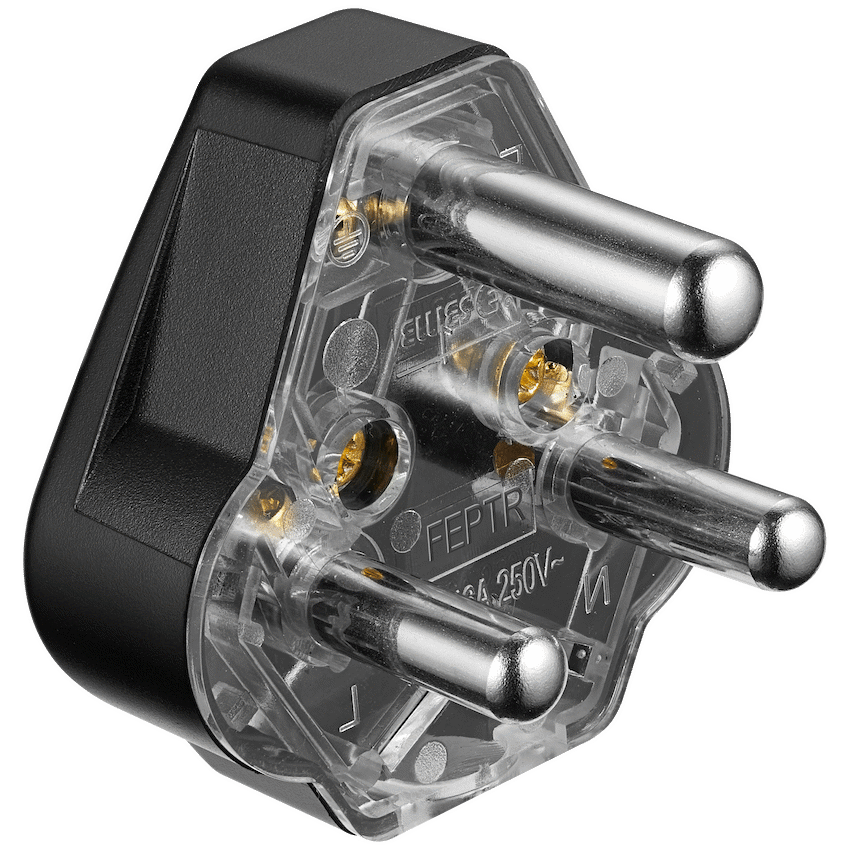 Ellies 16a Heavy-Duty Rubber Screw-on Plug Top - Black - Image 6