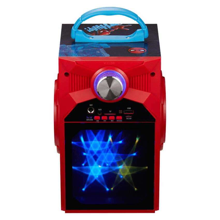Marvel Spider-Man Galaxy LED Stars Karaoke Machine with Microphone - Image 6