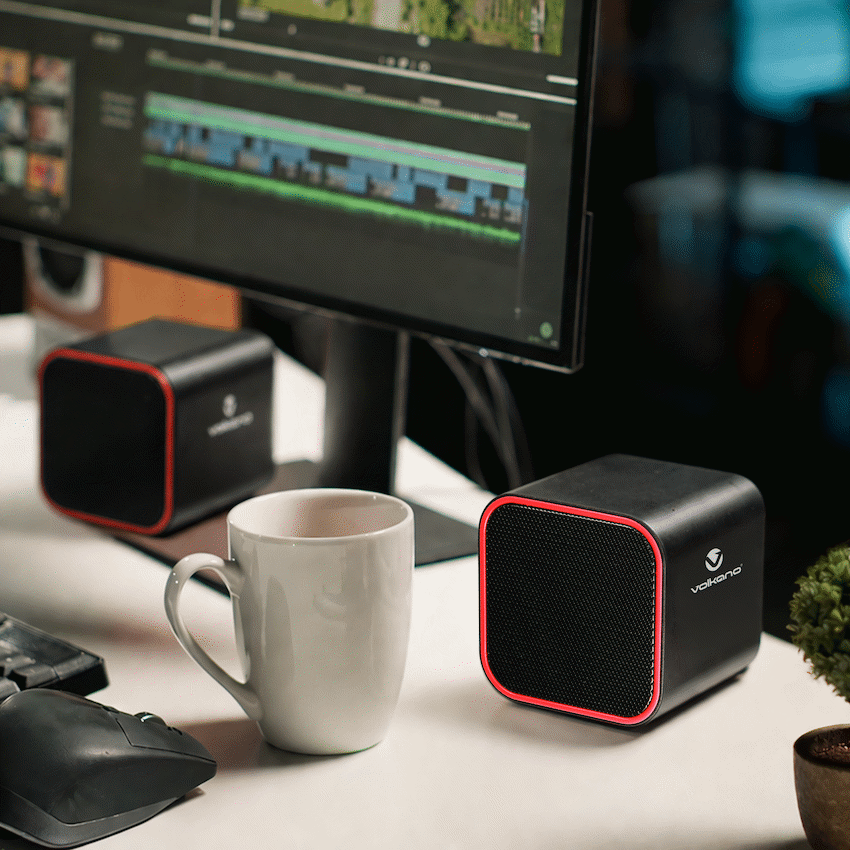 Volkano Diamond Series USB Speaker - Red - Image 6