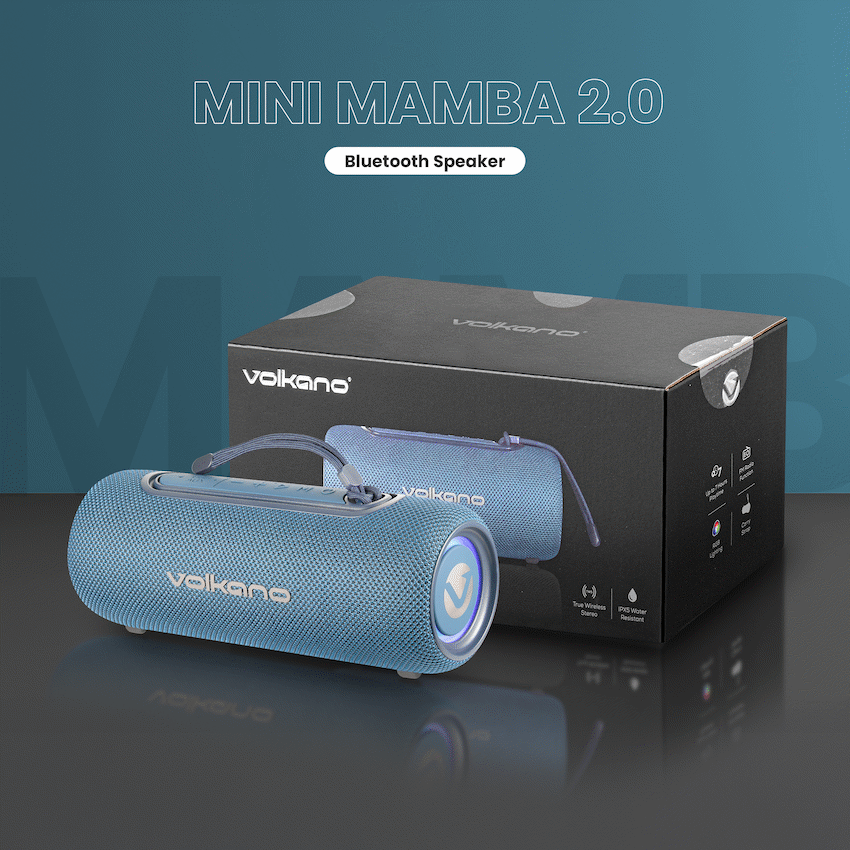 Volkano Mini Mamba 2.0 Series Bluetooth Speaker - Blue - Image 6