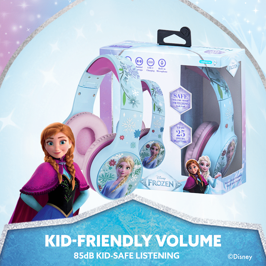 Disney Frozen Bluetooth Padded Headphones with dB Switch Function - Image 6