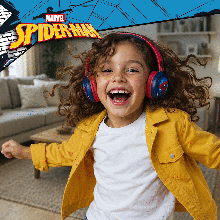 Marvel Spider-Man ANC Padded Bluetooth Headphones - Image 6