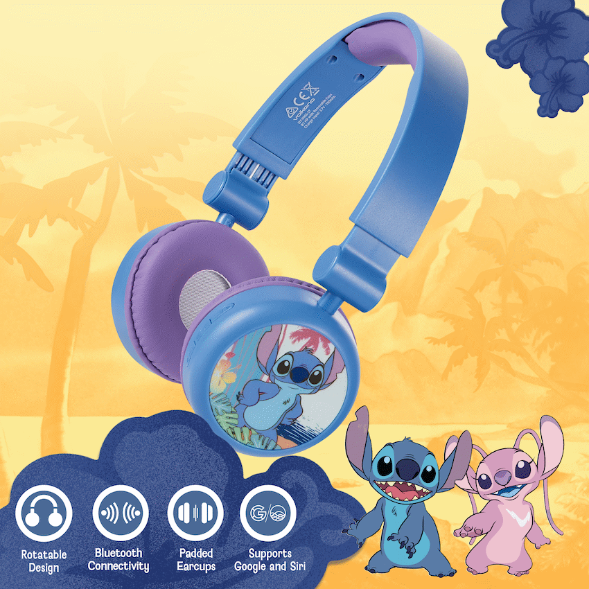 Stitch Bluetooth Padded Headphone with Removable Cups - Image 6