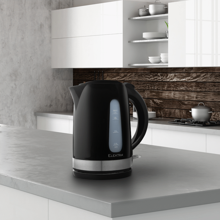 Elektra - 1.7l Plastic Kettle - Black - Image 6