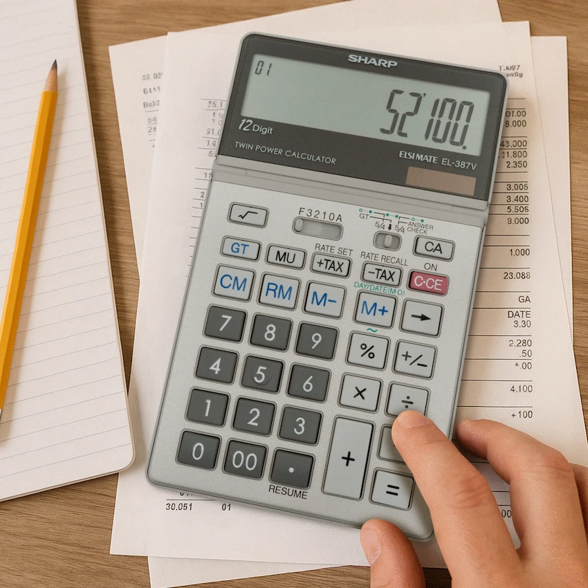 Sharp EL387V Multi-Function Calculator - Image 6