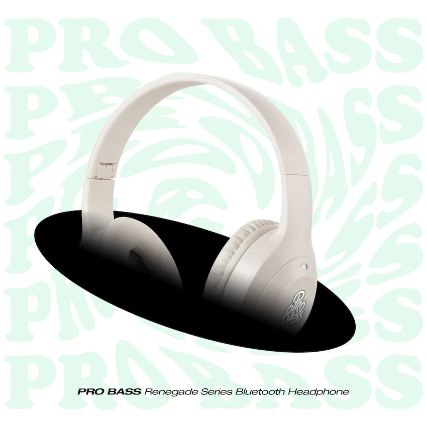 Pro Bass Renegade Series Bluetooth Headphone - Nude - Image 6