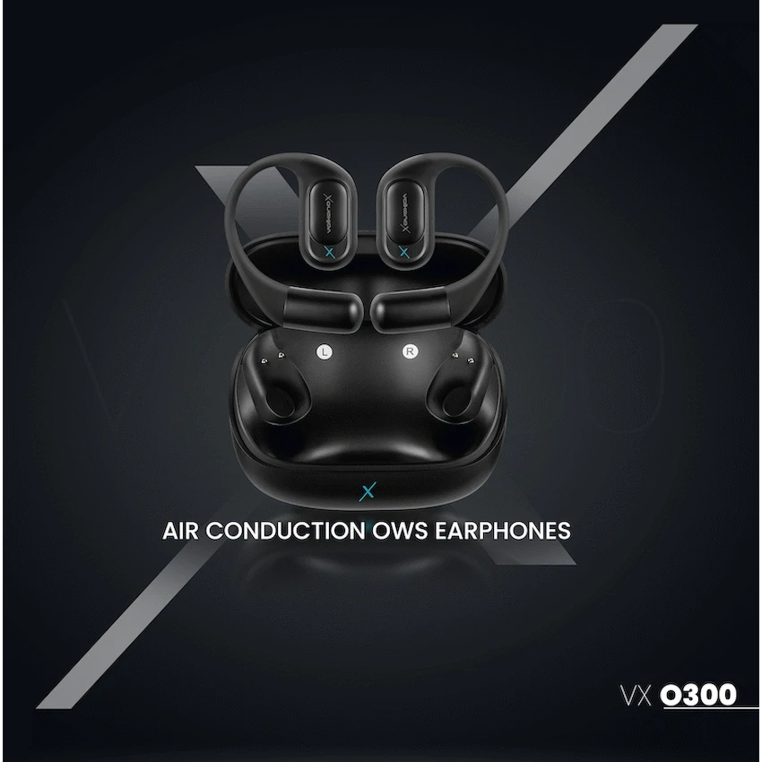 VolkanoX O300 Air Conduction OWS Earphones - Black - Image 6