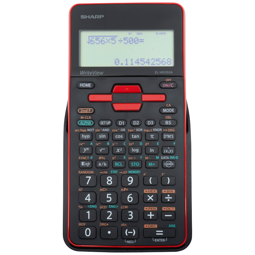 Sharp EL535 Scientific Calculator - 422 Functions- Red - Image 6